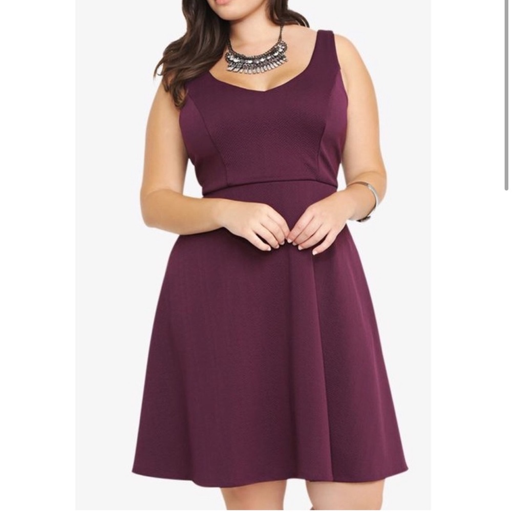 Torrid Purple Skater Dress